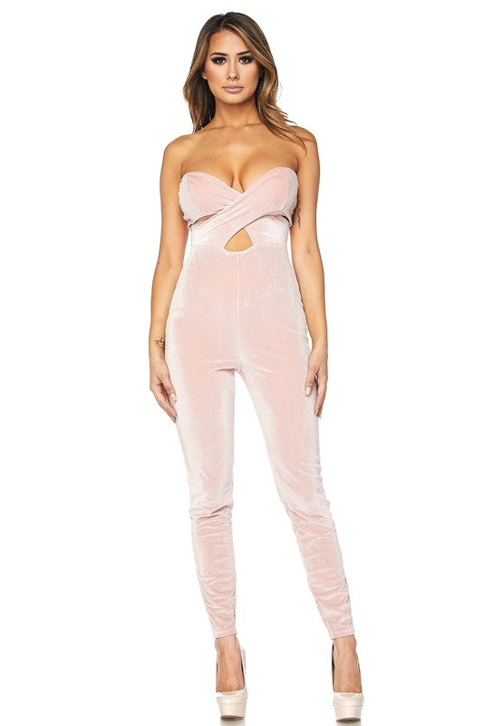Jump In Velvet Jumpsuit
