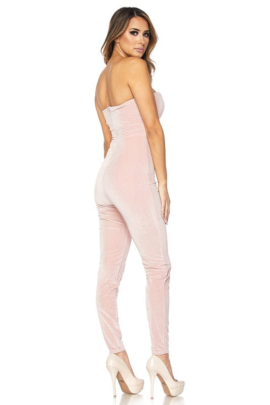 Jump In Velvet Jumpsuit