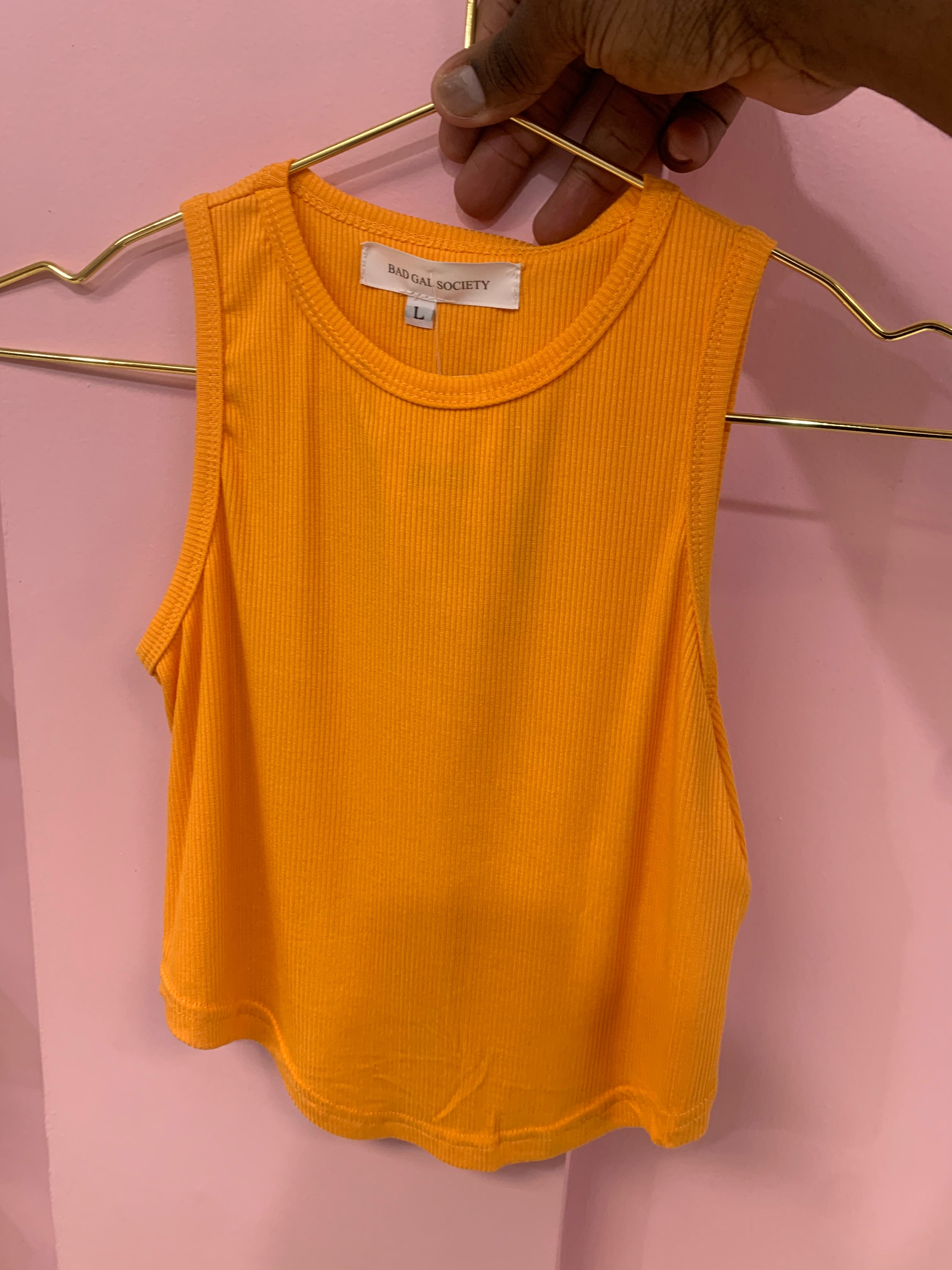 The Essential Crop Top | Orange