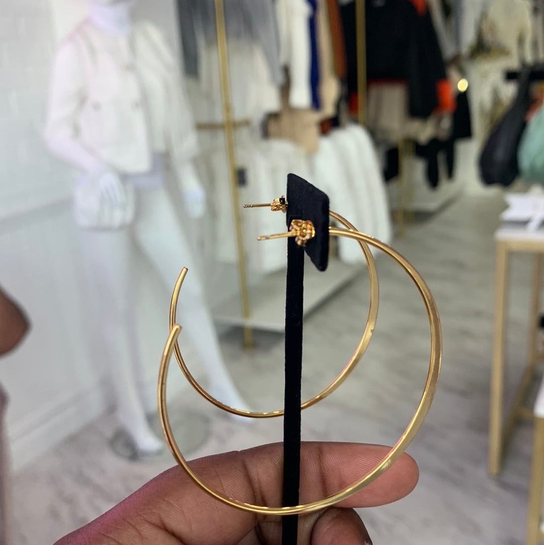 Taken Aback Hoops earring