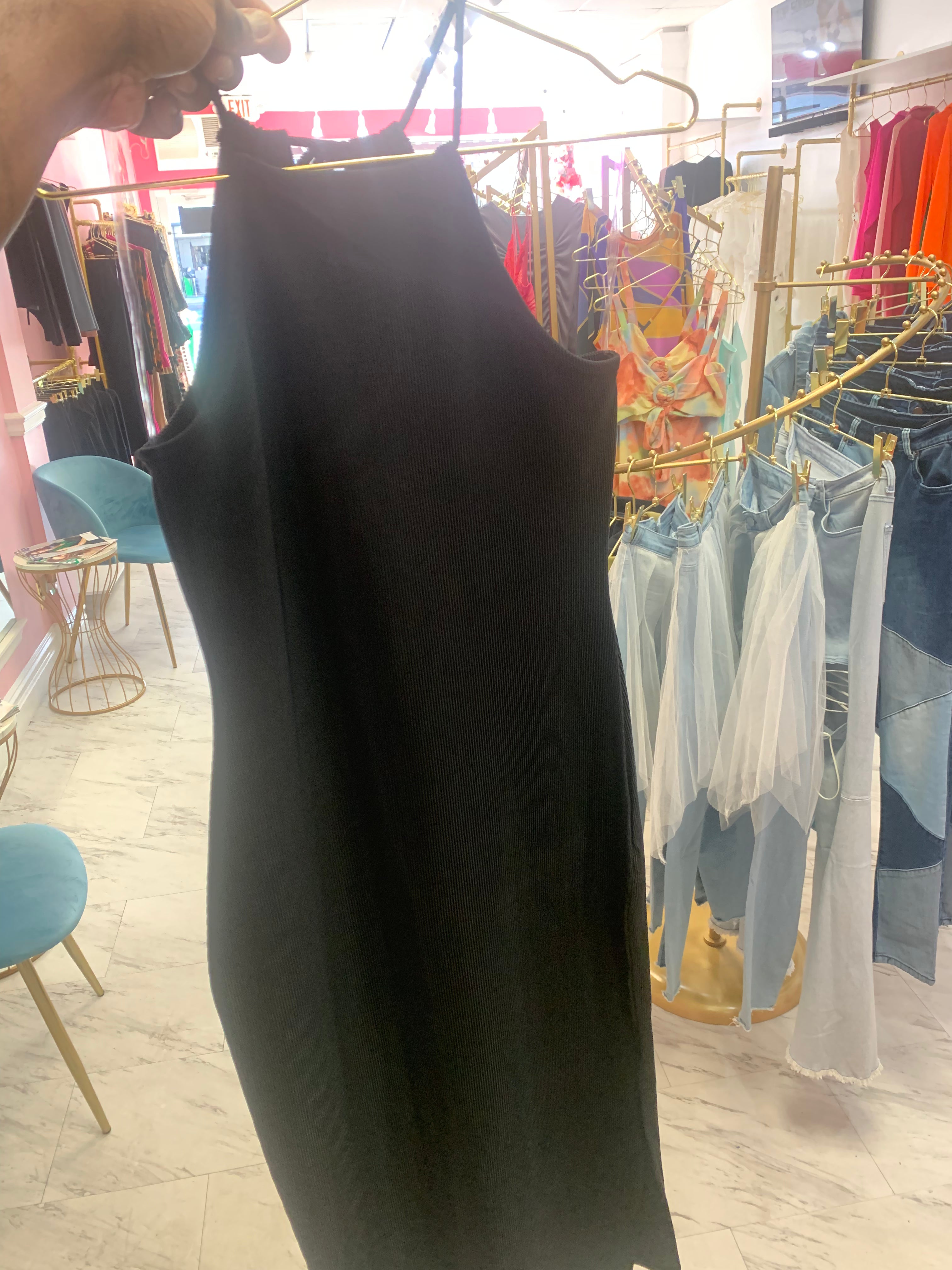 Black widow dress