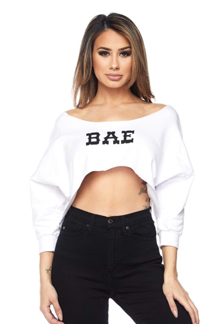 Bae Crop Top - White