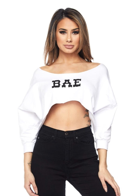 Bae Crop Top - White