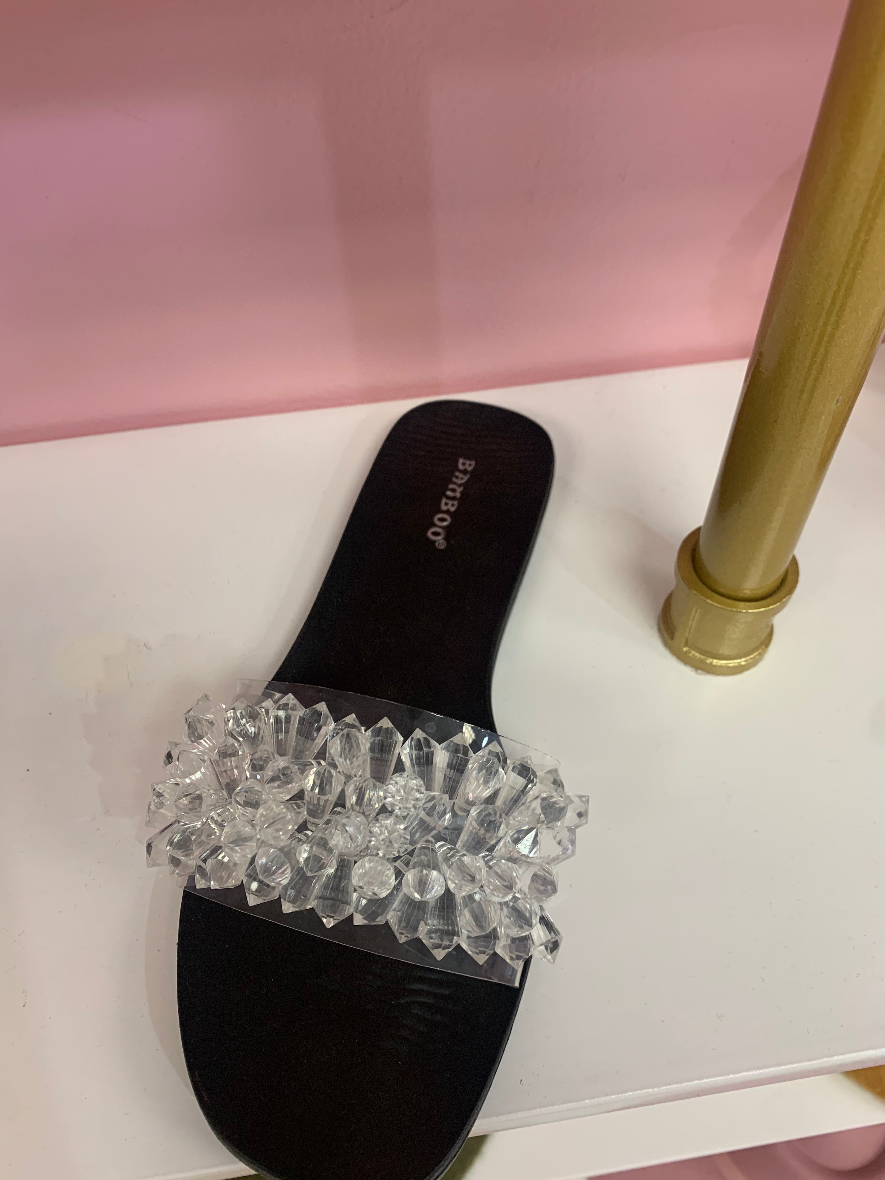 Clear Crystal Sandal